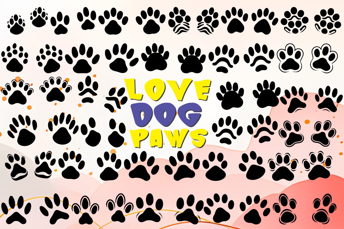 Пример шрифта Love Dog Paws