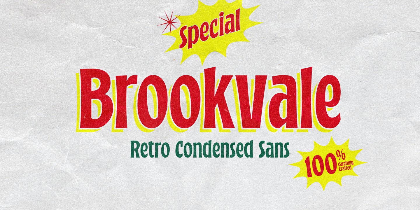 Пример шрифта Brookvale