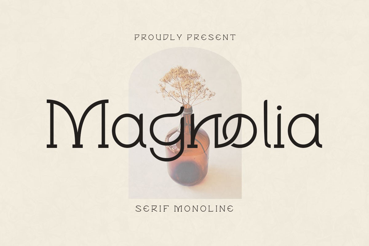 Пример шрифта Magnоlia