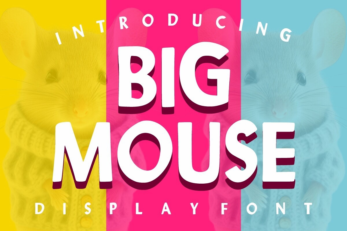 Пример шрифта Big Mouse