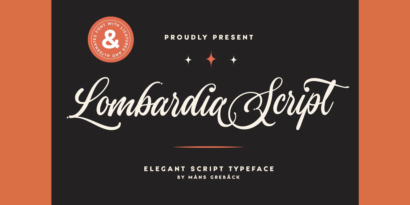 Пример шрифта Lombardia Script Bold