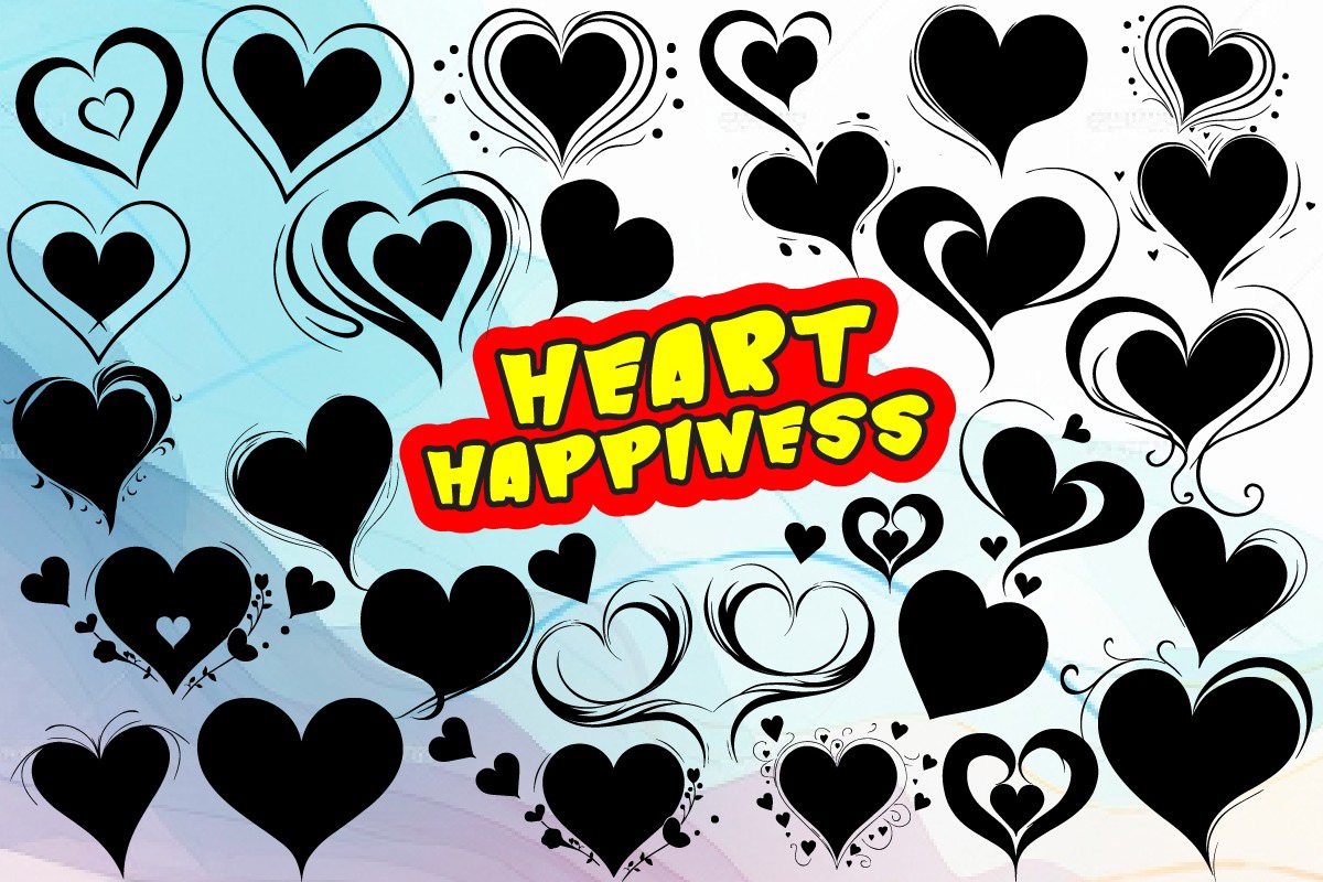 Пример шрифта Heart Happiness Regular