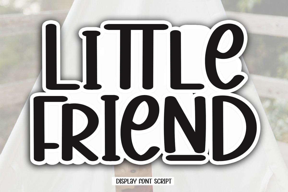 Пример шрифта Little Friend Regular