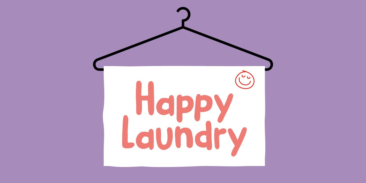 Пример шрифта Happy Laundry