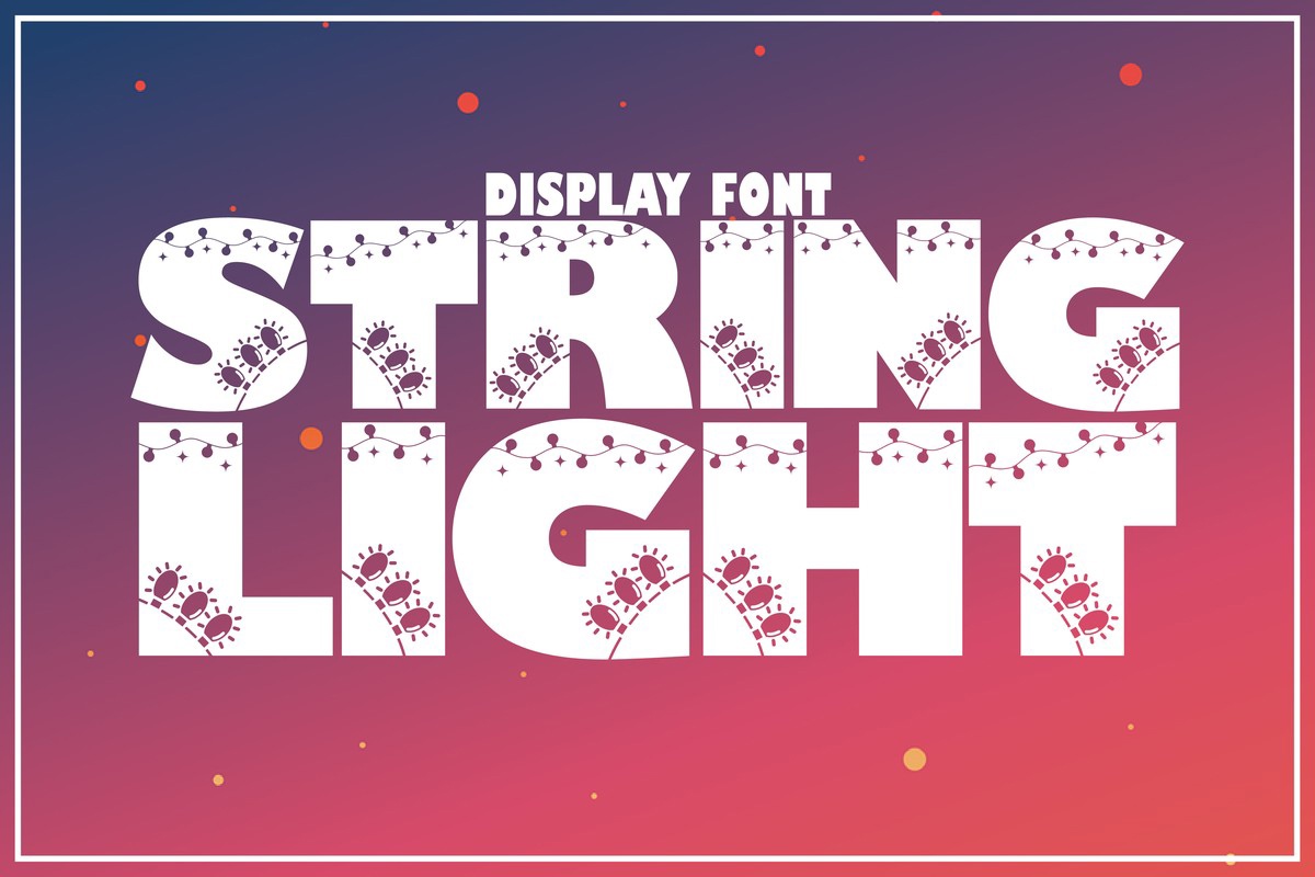 Пример шрифта String Light Regular