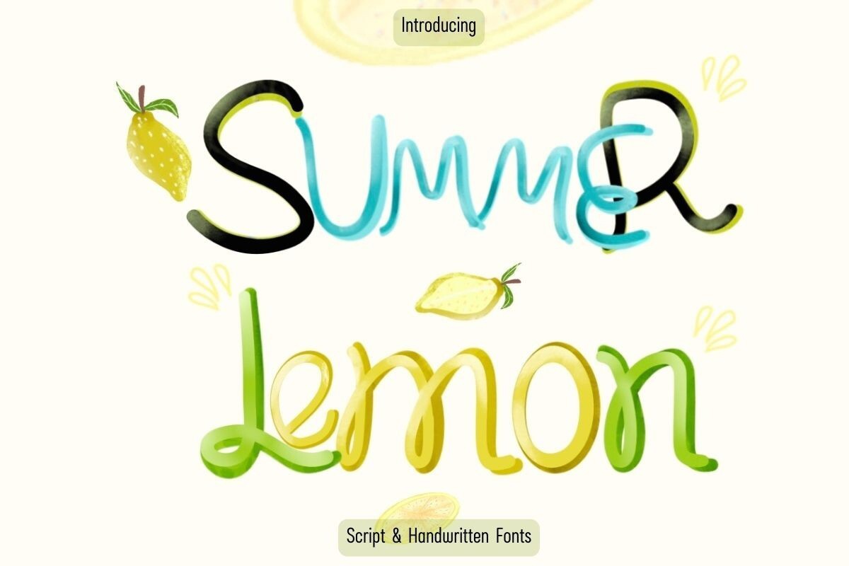 Пример шрифта M-Summer Lemon