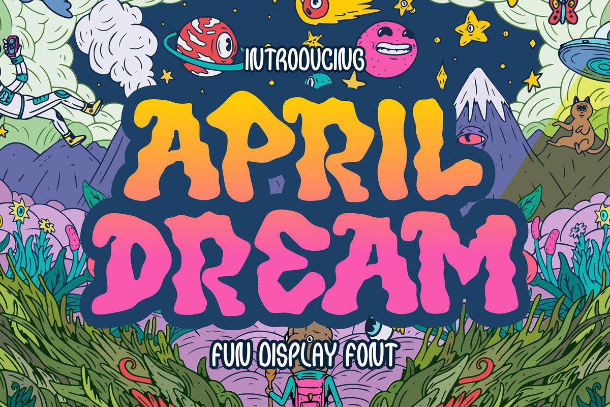 Пример шрифта April Dream