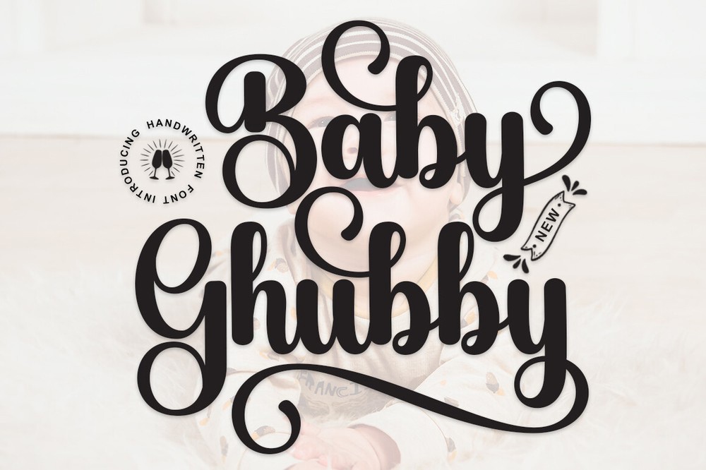 Пример шрифта Baby Ghubby