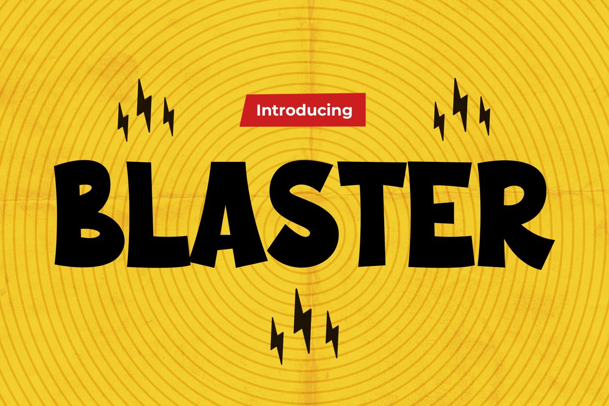 Пример шрифта Blaster Regular