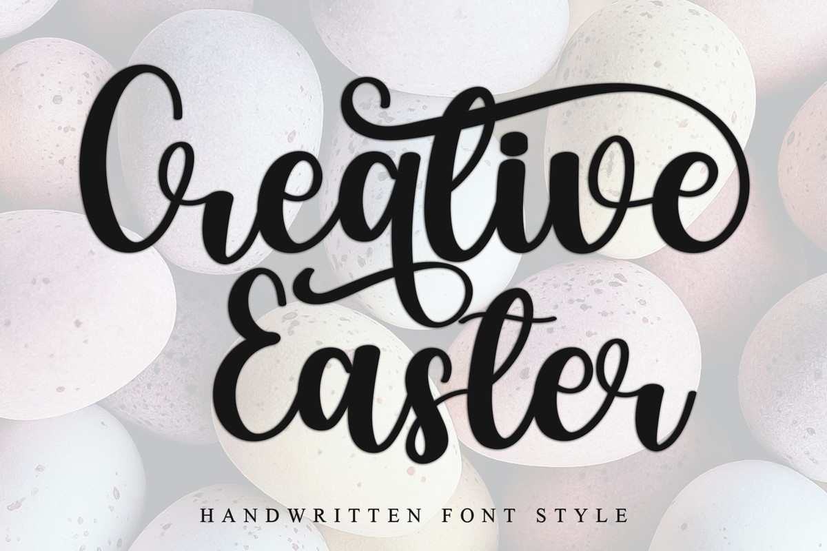 Пример шрифта Creative Easter