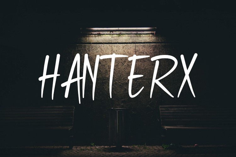 Пример шрифта Hanterx Regular