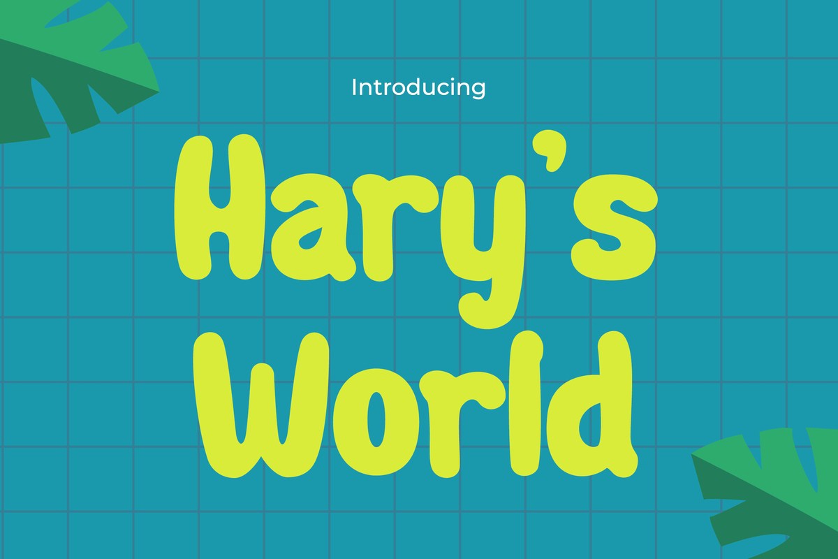 Пример шрифта Harys World Regular