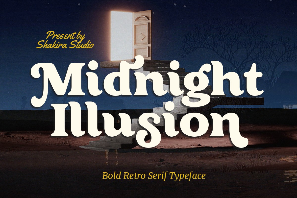 Пример шрифта Midnight Illusion