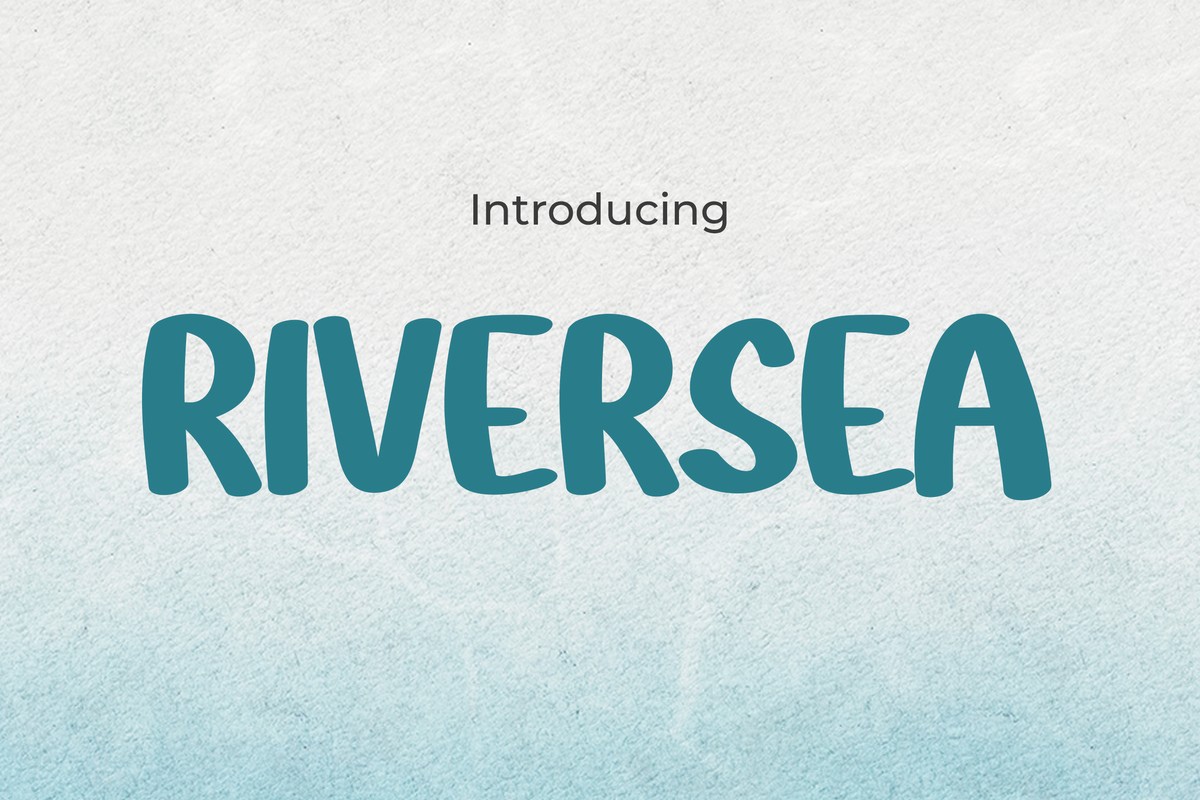 Пример шрифта Riversea Regular