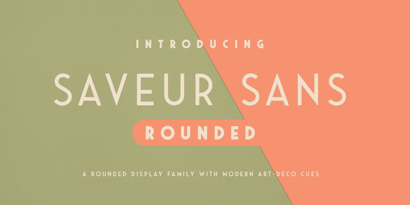 Пример шрифта Saveur Sans Round Bold