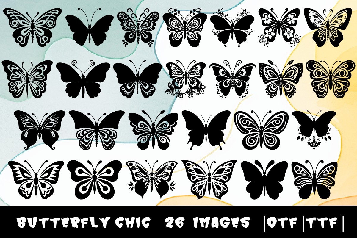 Пример шрифта Butterfly Chic Regular