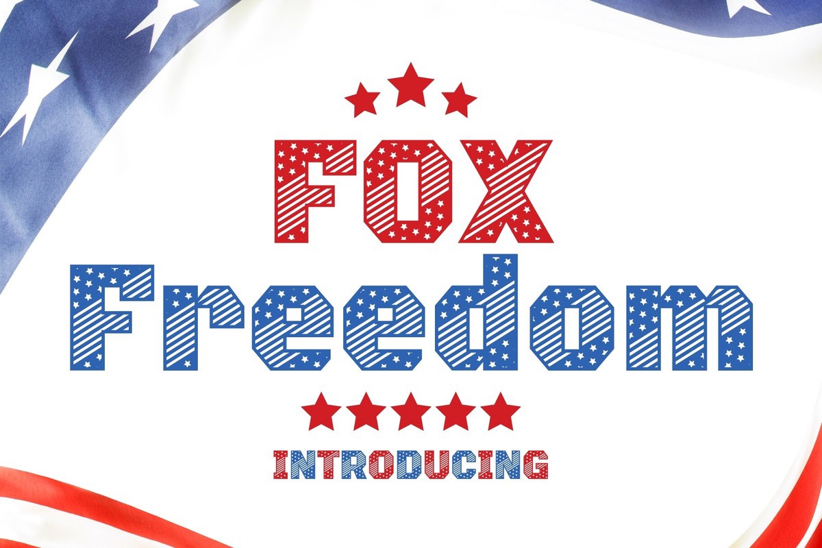 Пример шрифта Fox Freedom