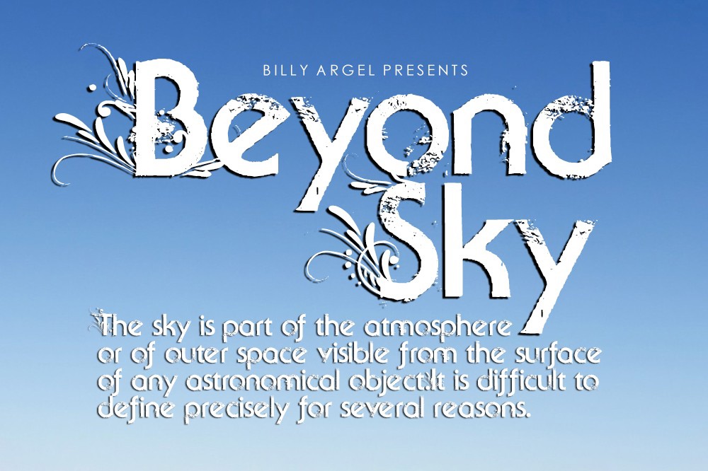 Пример шрифта Beyond Sky