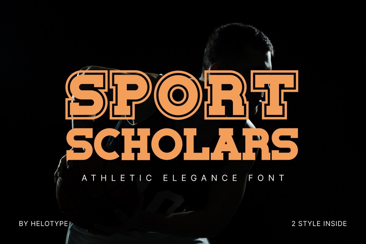 Пример шрифта Sport Scholars