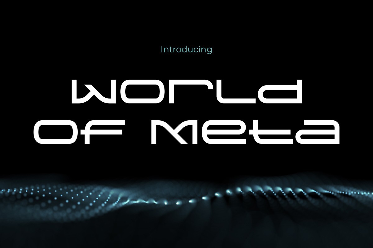 Пример шрифта World of Meta