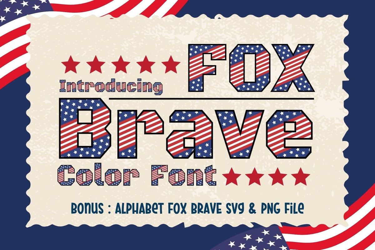 Пример шрифта Fox Brave