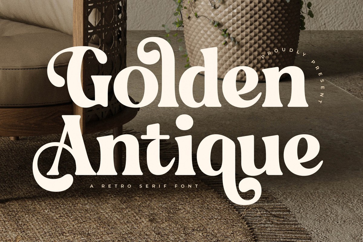 Пример шрифта Golden Antique