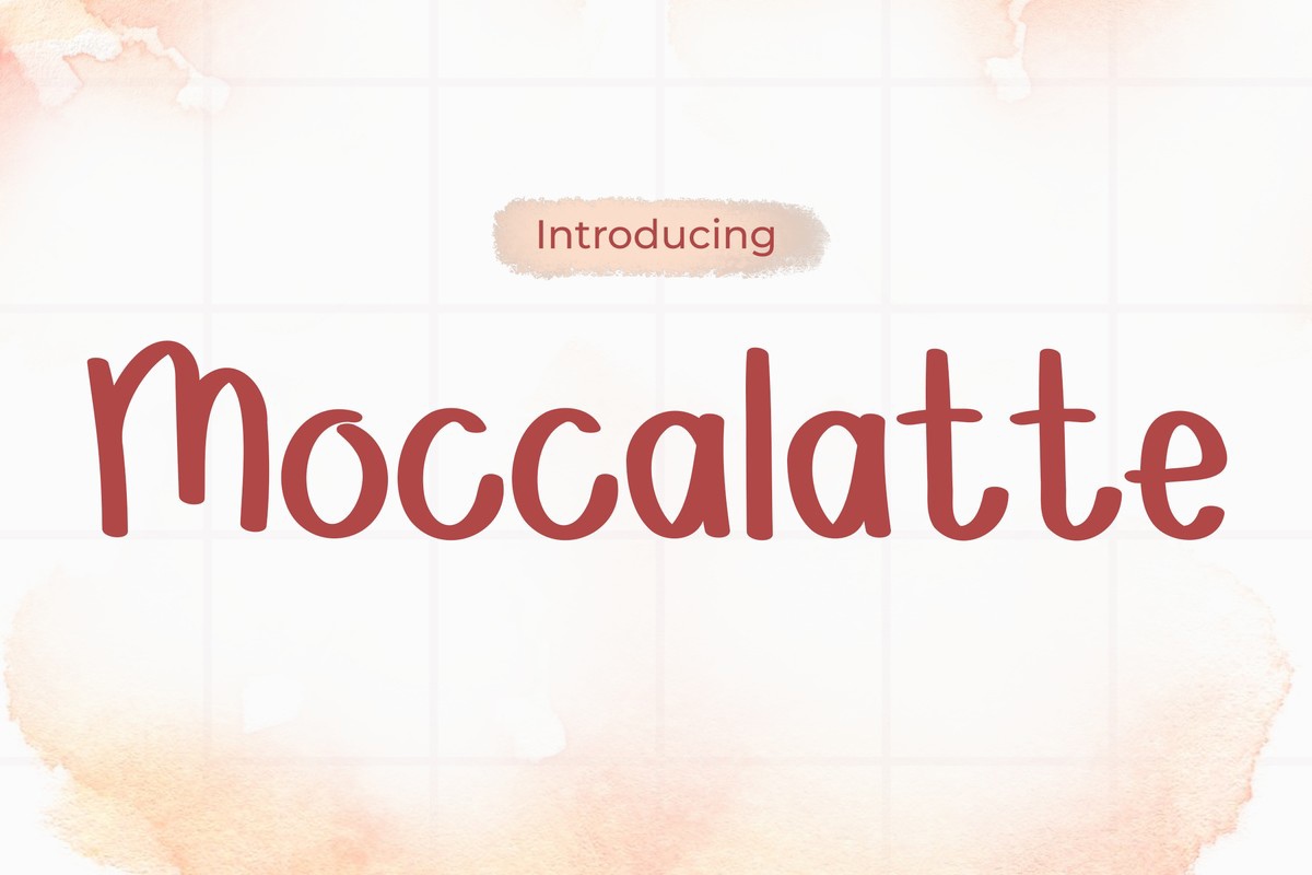 Пример шрифта Moccalatte