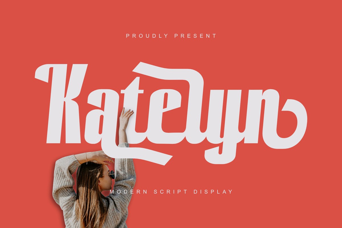 Пример шрифта Katelyn Regular