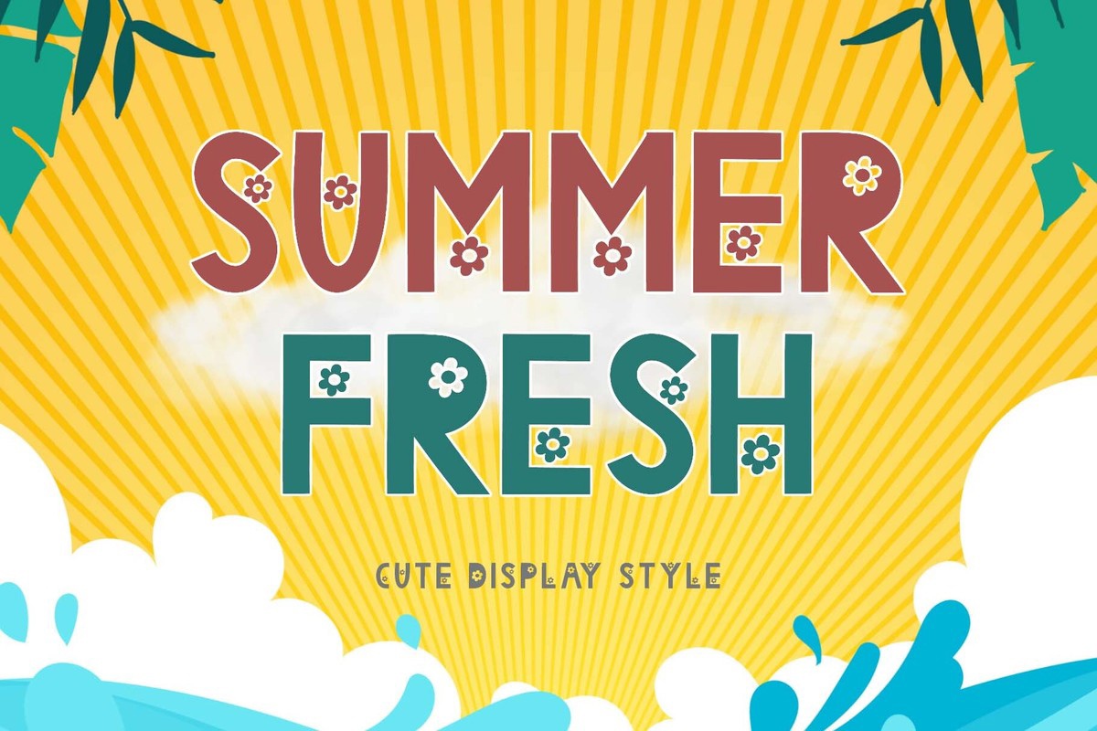 Пример шрифта Summer Fresh