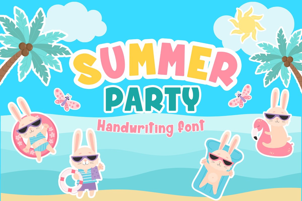 Пример шрифта Summer Party