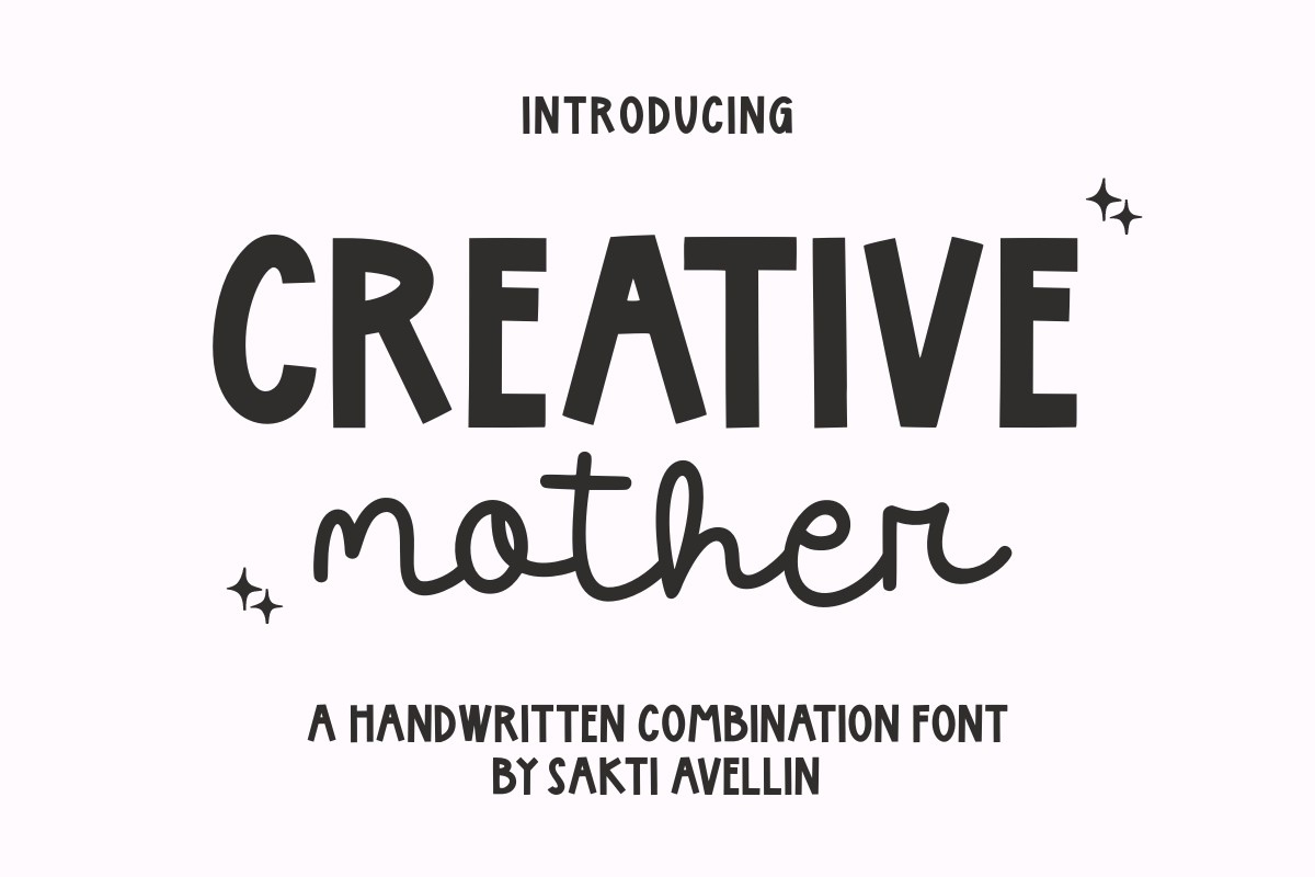 Пример шрифта Creative Mother