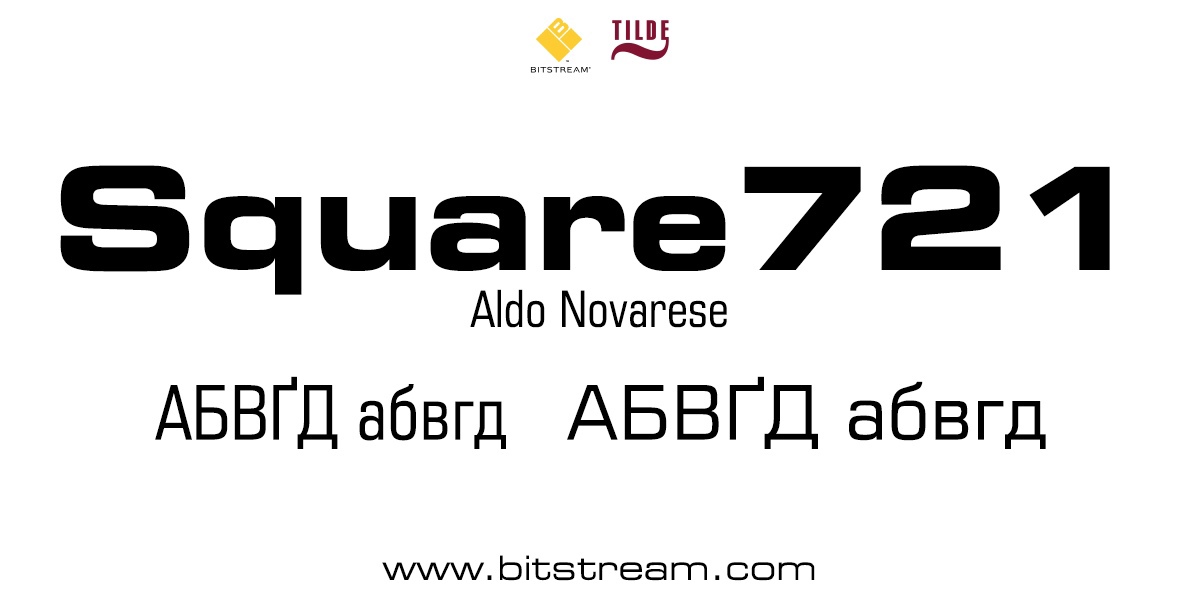 Пример шрифта Square721