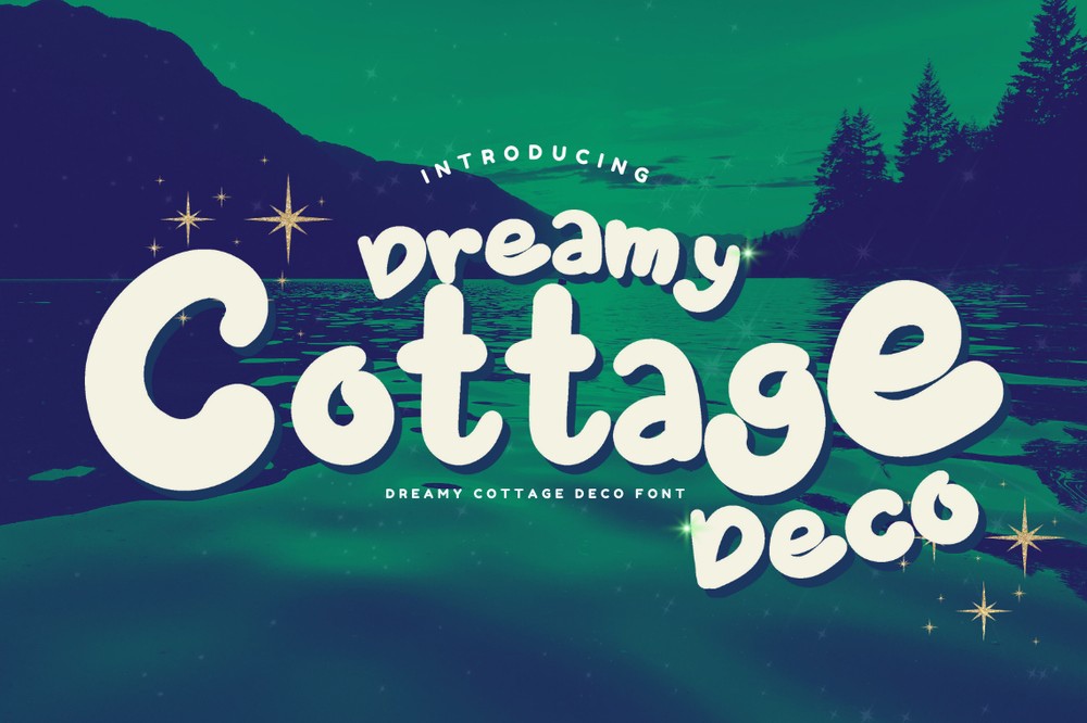 Пример шрифта Dreamy Cottage Deco