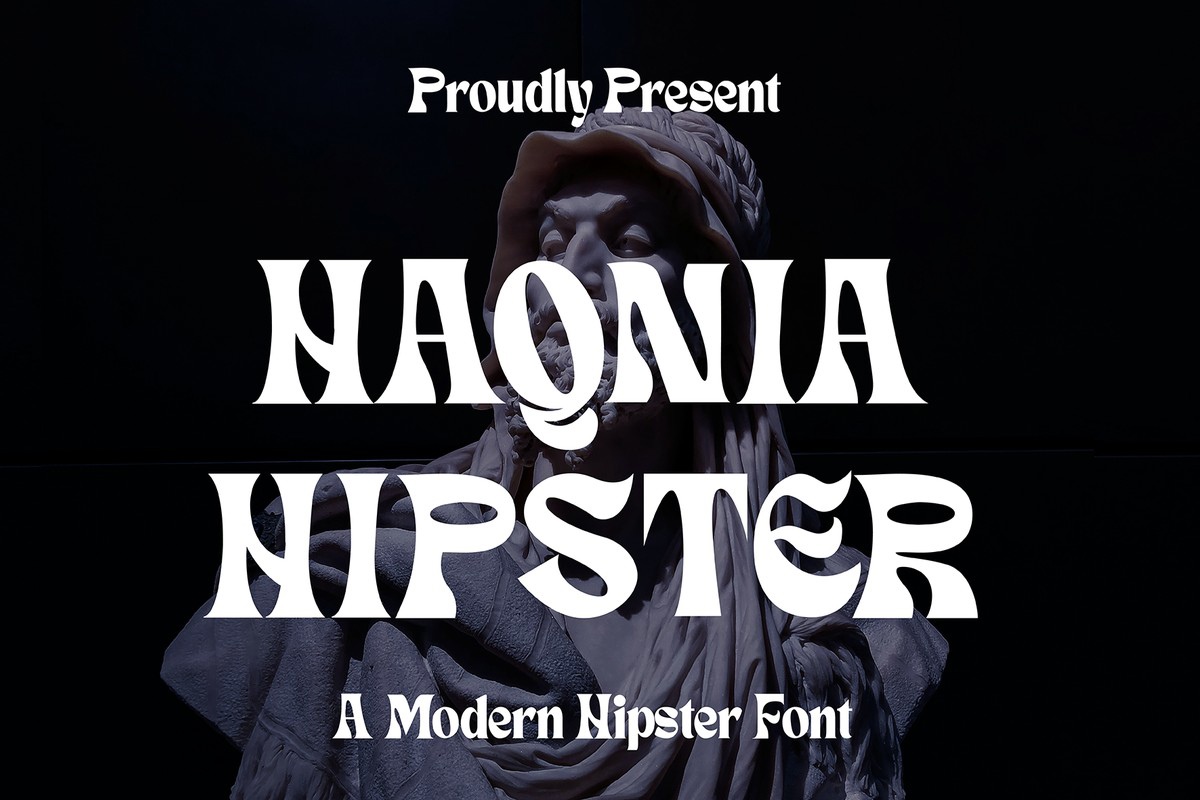 Пример шрифта Haqnia Hipster