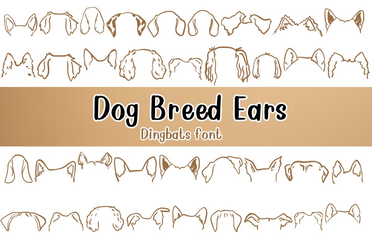 Пример шрифта Dog Breed Ears