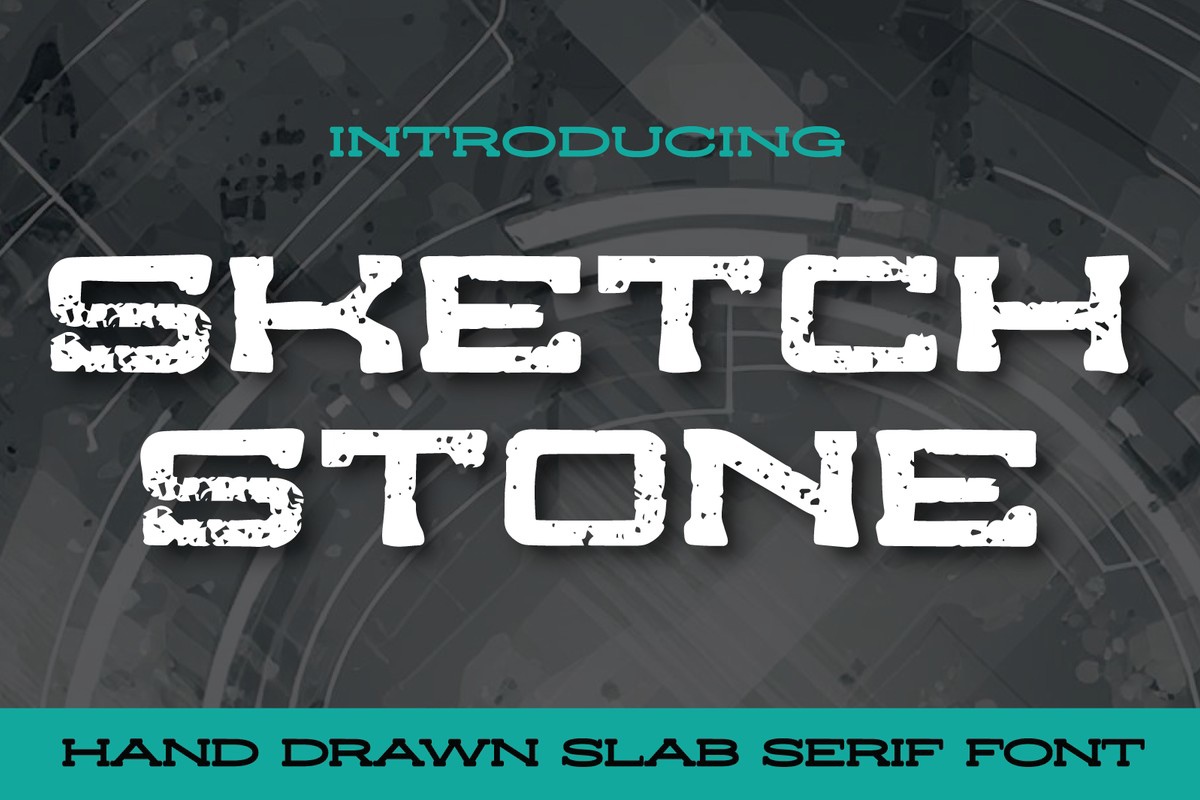 Пример шрифта Sketchstone