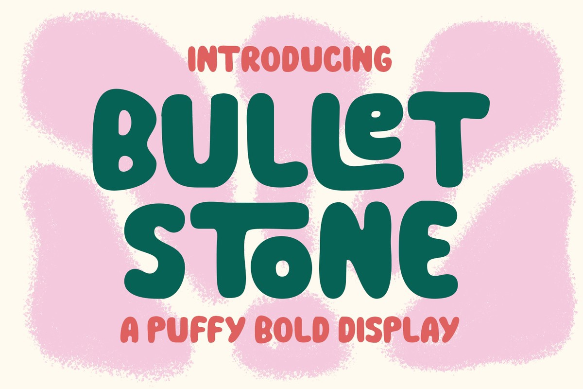 Пример шрифта Bullet Stone