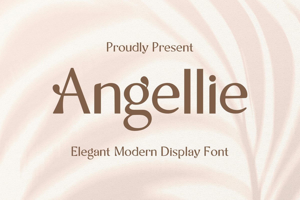 Пример шрифта Angellie