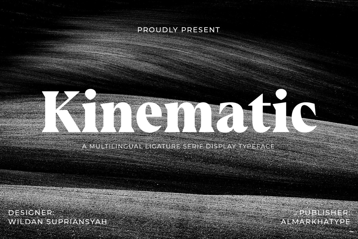 Пример шрифта Kinematic