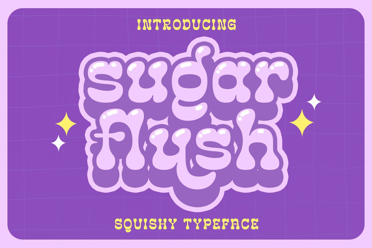 Пример шрифта Sugar Flush