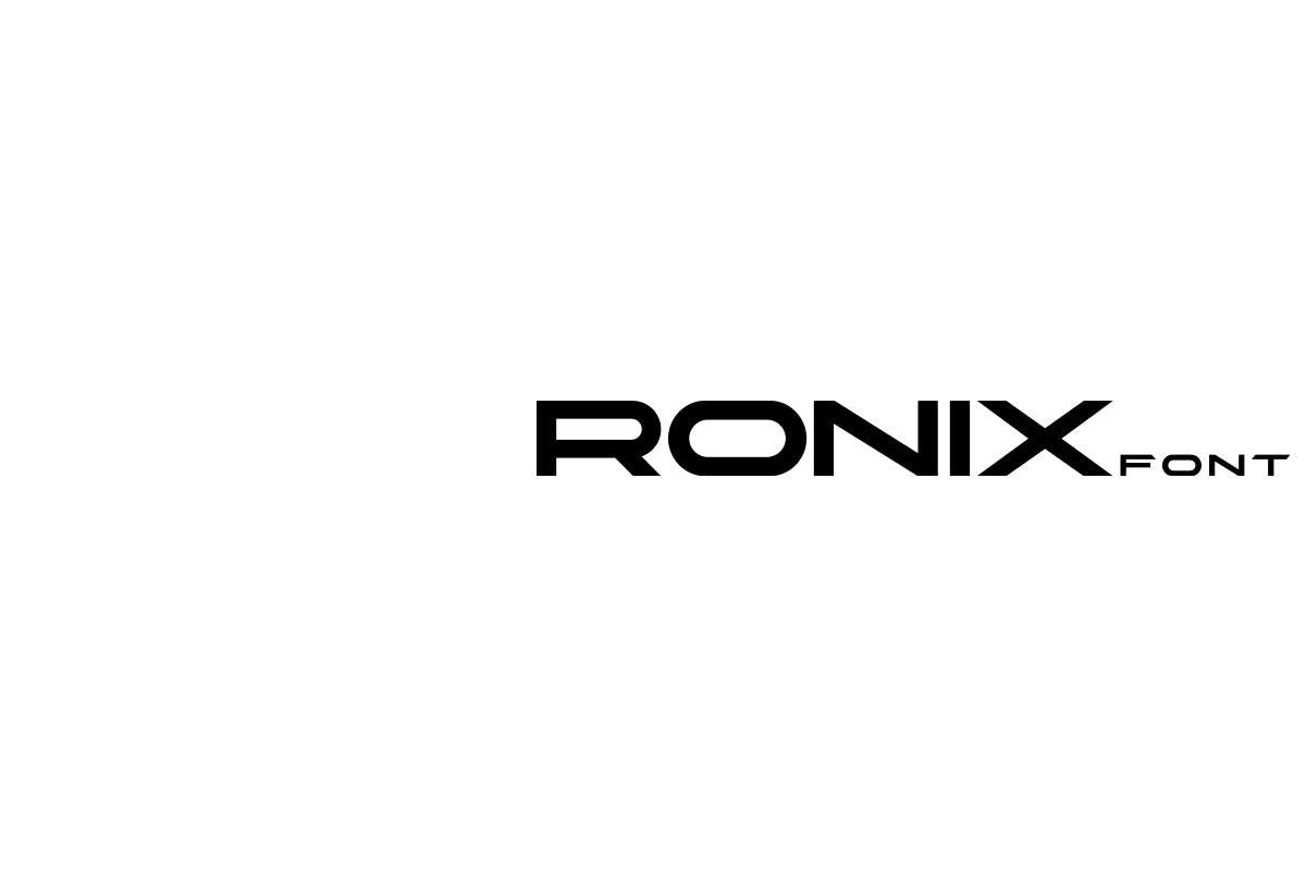 Пример шрифта Ronix