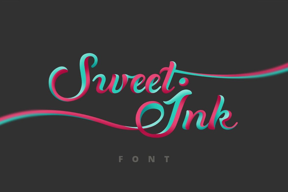 Пример шрифта Sweet Ink