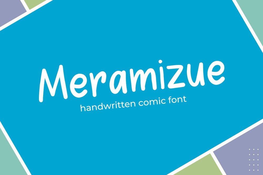 Пример шрифта Meramizue