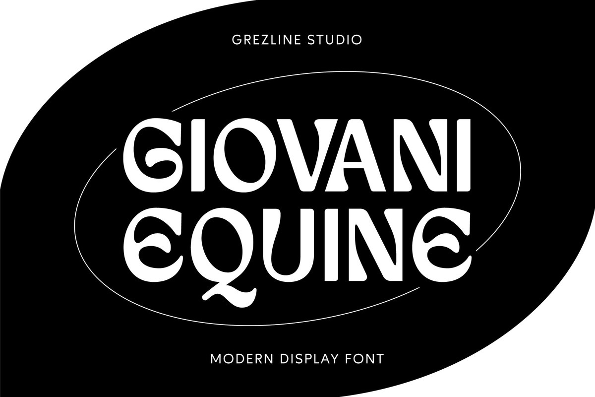 Пример шрифта Giovani Equine