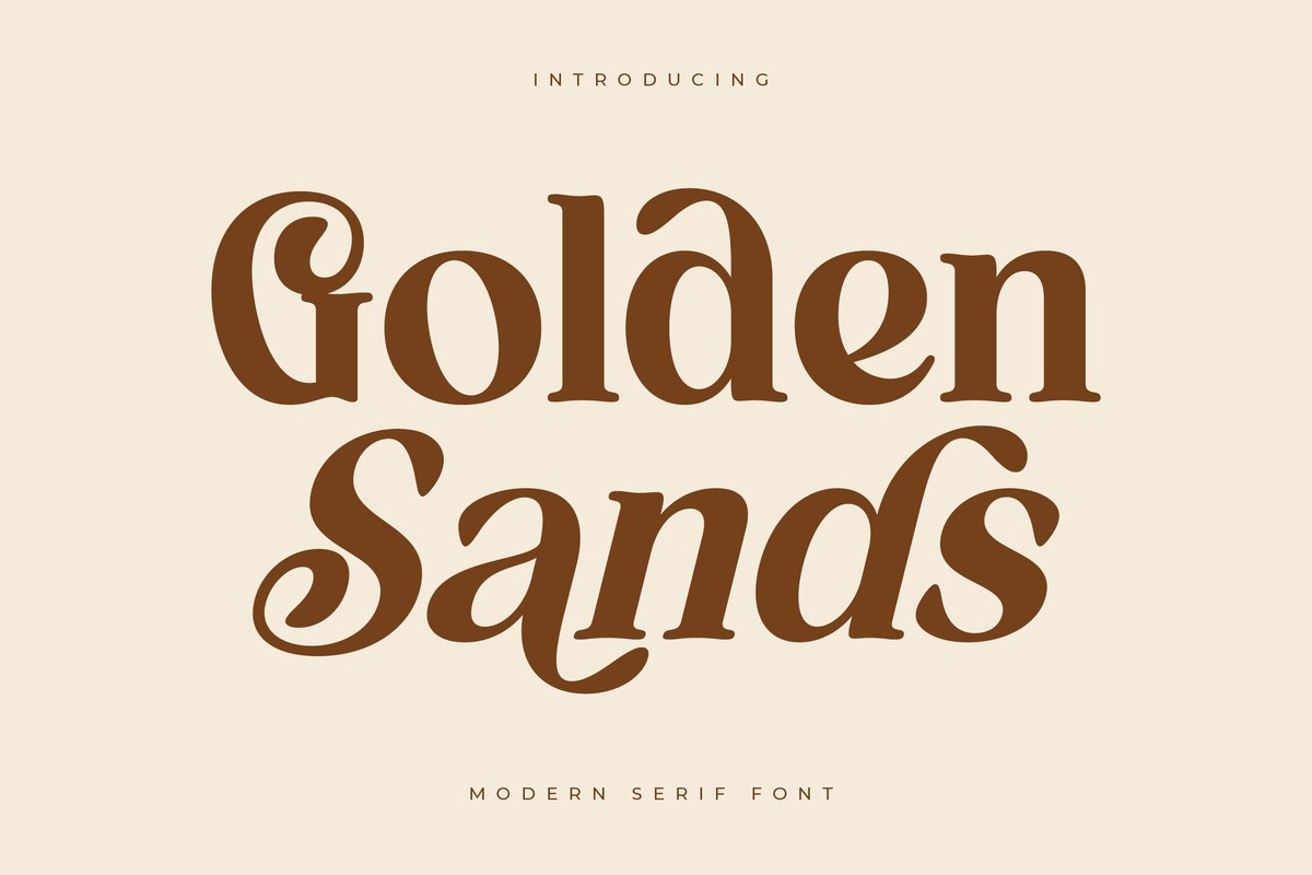 Пример шрифта Golden Sands Regular