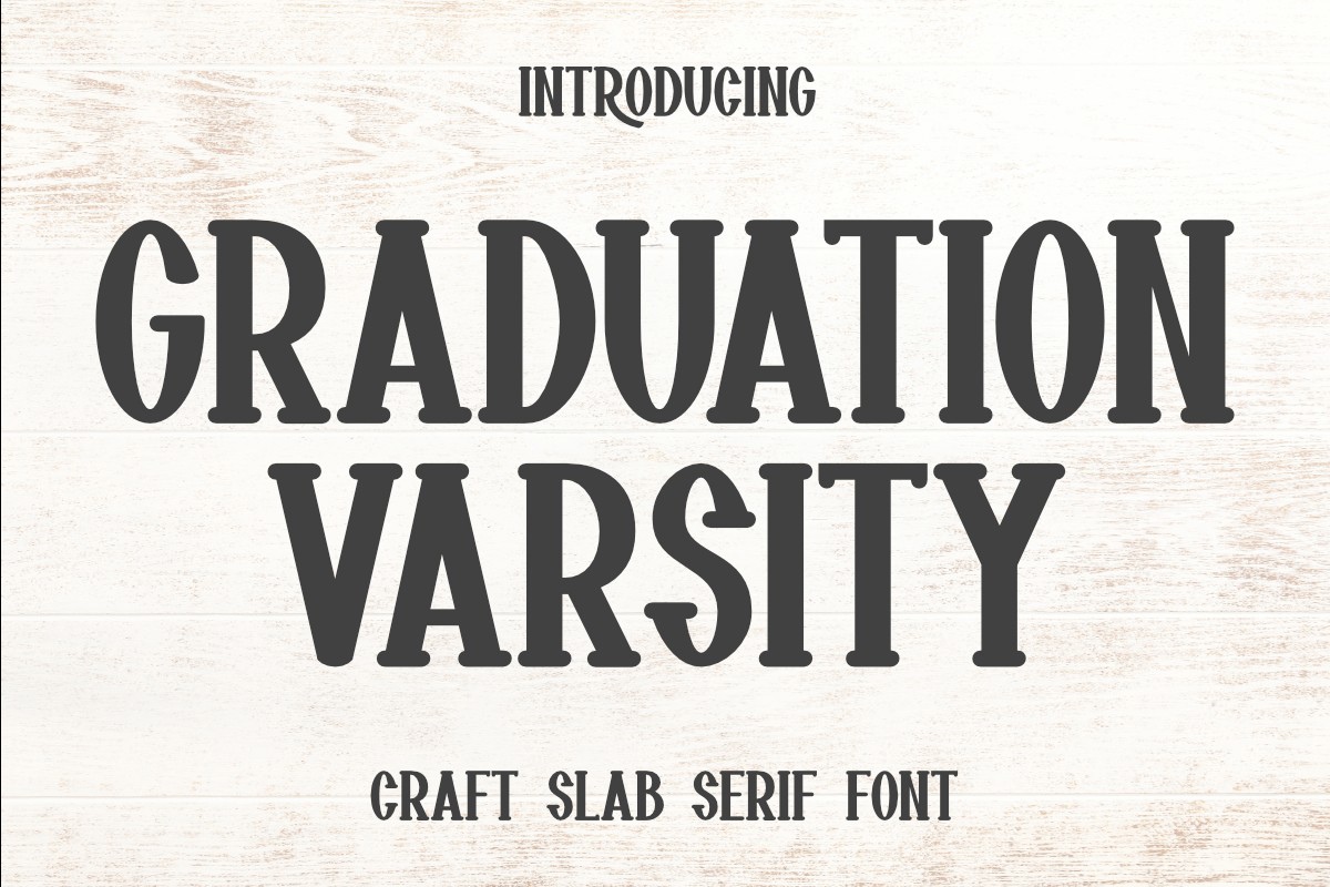 Пример шрифта Graduation Varsity