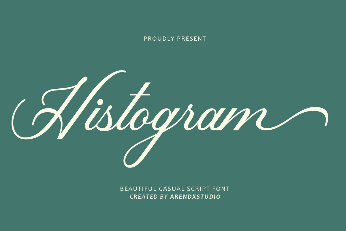 Пример шрифта Histogram Regular