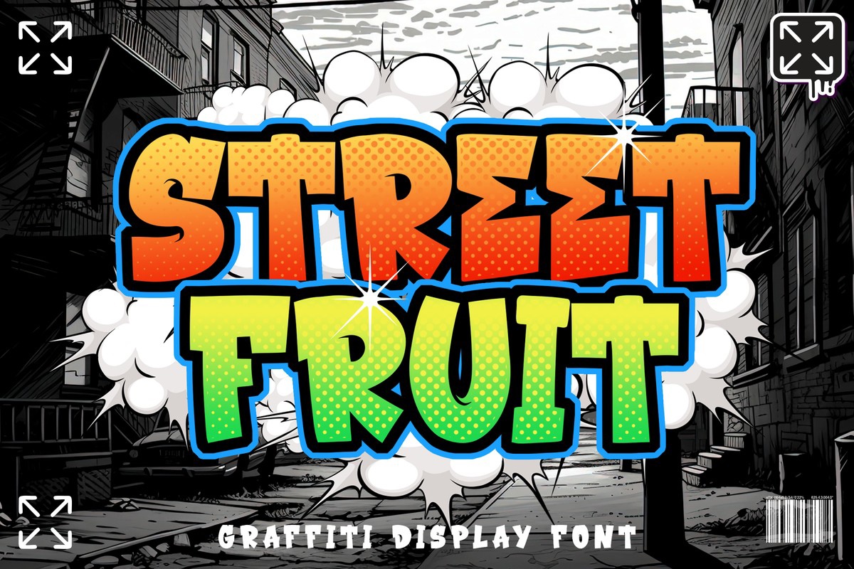 Пример шрифта Street Fruit