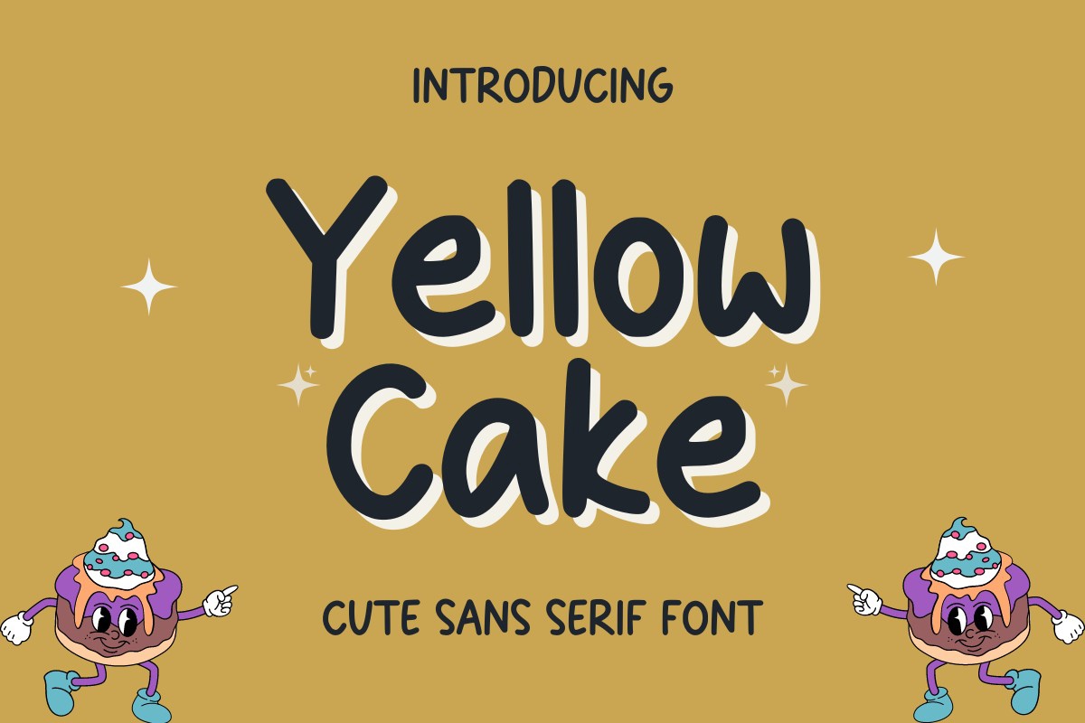 Пример шрифта YellowCake