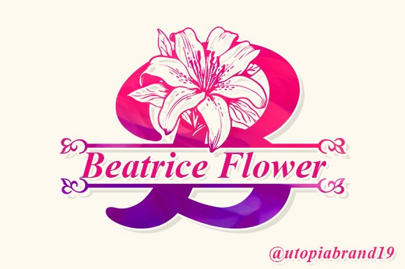 Пример шрифта Beatrice Flower